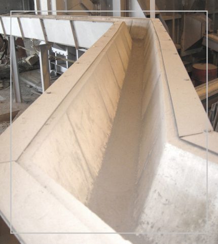 Conductos de transferencia de aluminio líquido